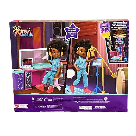 Karma's World Making Rhymes Recording Studio 13-Piece Playset By Mattel - Picture 2 of 4